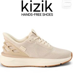 Kizik Women's Size 9 Hands-Free Sneakers Oatmeal/Pristine colorway LIKE NEW